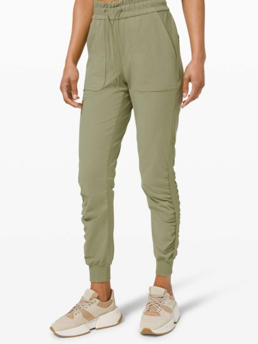 Lululemon Beyond the Studio Jogger Grey Sage Sz‎ 4 Activewear Sporty Travel
